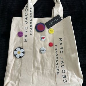 MARC JACOBS FRAGRANCES CANVAS TOTE BAG